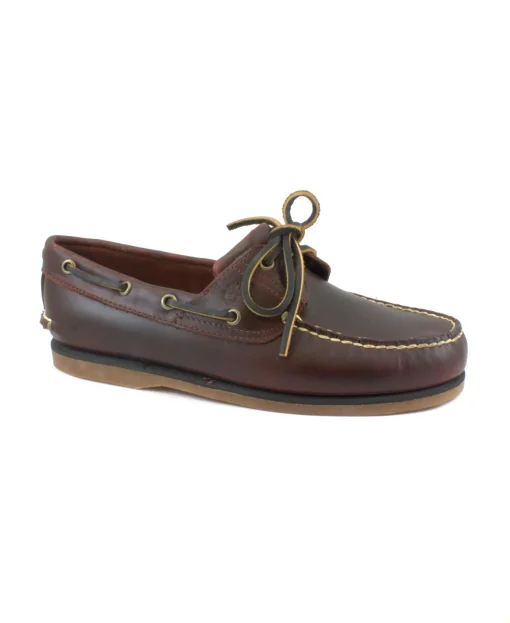 TIMBERLAND 25077 classic boat md brown scarpe uomo mocassini lacci