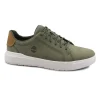 TIMBERLAND A5TZD SENECA BAY deep lichen green verde scarpe uomo sneakers lacci pelle tessuto