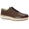 VALLEVERDE 360992 marrone scarpe uomo sneakers lacci pelle