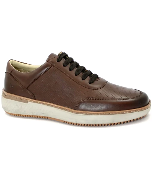 VALLEVERDE 360992 marrone scarpe uomo sneakers lacci pelle
