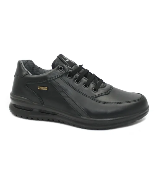 VALLEVERDE VL53826 nero scarpe uomo lacci pelle valletex impermeabile