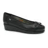 VALLEVERDE VS10202 black nero scarpe donna ballerina comfort zeppa