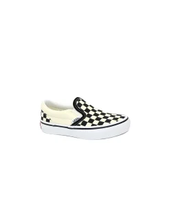 VANS CLASSIC SLIP-ON ZBUEO11 black white scacchi scarpe unisex sneakers elastici