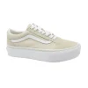 VANS OLD SKOOL PLATFORM RGJ921 rainy day beige scarpe ragazza sneakers lacci tessuto