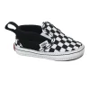 VANS SLFB71 SLIP ON V CRIB black white nero scarpe snakers bambino culla elastico slip on