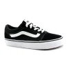 VANS WARD UNIJU1 black white nero scarpe donna sneakers lacci tessuto