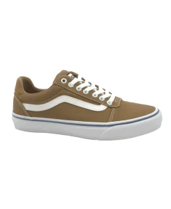 VANS WARD DELUXE LHLBR1 light brown senape scarpe uomo sneakers lacci tessuto