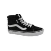 VANS WARD EM7HI1 black gum nero scarpe uomo sneakers lacci tessuto